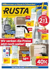 Aktueller Rusta Prospekt mit Trinkflasche, "Willkommen zu Hause in Schweden!", Seite 1