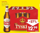 Pils im Angebot bei Netto Marken-Discount in Gronau Pils Angebote von Tyskie bei Netto Marken-Discount Gronau für 12,99 €