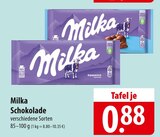 Milka Schokolade bei famila Nordost im Nauen Prospekt für 0,88 €