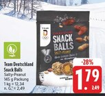Snack Balls Salty-Peanut Angebote von Team Deutschland bei E center Jena für 1,79 €