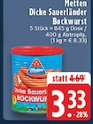 EDEKA Sundern - Dicke Sauerländer Bockwurst Angebot im Prospekt Dicke Sauerländer Bockwurst bei EDEKA im Sundern Prospekt für 3,33 €