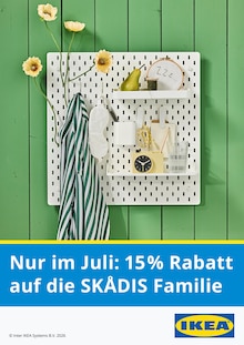 Aktueller IKEA Prospekt (Brandscheid, Eifelkreis Bitburg-Prüm, 1 Seite zum blättern IKEA Prospekt Nur im Juli: 15% Rabatt auf die SKÄDIS Familie mit 1 Seite