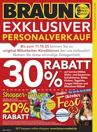 BRAUN Möbel-Center Prospekt für Konstanz: "EXKLUSIVER PERSONALVERKAUF", 16 Seiten, 01.10.2025 - 28.10.2025