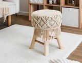 Tabouret boho en promo chez Intermarché Ivry-sur-Seine à 19,99 €