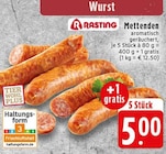 Mettenden im Angebot bei EDEKA in Krefeld Mettenden Angebote von Rasting bei EDEKA Krefeld für 5,00 €