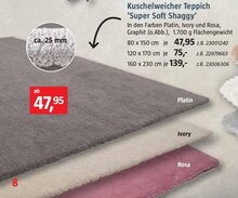 Kuschelweicher Teppich 'Super Soft Shaggy' bei BAUHAUS in Krefeld Kuschelweicher Teppich 'Super Soft Shaggy' im Angebot bei BAUHAUS Krefeld