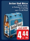 Weisse im Angebot bei EDEKA in Mönchengladbach Weisse Angebote von Berliner Kindl bei EDEKA Mönchengladbach für 4,44 €