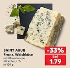 Franz. Weichkäse von SAINT AGUR für 1,79 € bei Kaufland im Angebot Franz. Weichkäse von SAINT AGUR im aktuellen Kaufland Prospekt