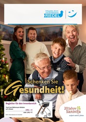 Aktueller Riedel & Pfeuffer GmbH Haus der Gesundheit Sanitätshäuser Prospekt in Schwarzenbruck und Umgebung, "Schenken Sie Gesundheit!" mit 6 Seiten, 12.11.2025 - 31.01.2026