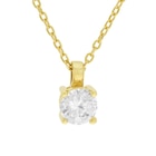 Collier en plaqué or et oxyde de zirconium - E.Leclerc Collier en plaqué or et oxyde de zirconium à 45,00 € dans le catalogue E.Leclerc