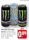 Aktuelle Coca Cola Angebote bei EDEKA in Böblingen Aktuelles Monster Energy-Drink Angebot bei EDEKA in Böblingen ab 0,89 €