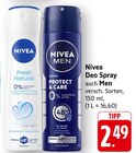 Fresh Natural Deo Spray Angebote von Nivea bei EDEKA Bad Kreuznach für 2,49 €