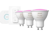 Hue White & Col. Amb. GU10 Dreierpack inkl. Dimmschalter Starter Set Mehrfarbig bei MediaMarkt Saturn im Prospekt "" für 164,99 €