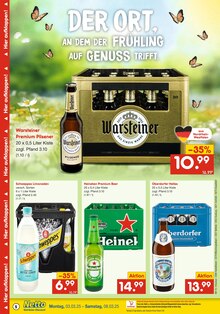 Warsteiner im Netto Marken-Discount Prospekt "DER ORT, AN DEM DU IMMER AUSGEZEICHNETE PREISE FINDEST." mit 6 Seiten (Nettetal)