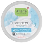Softcreme Bio-Jojobaöl & Vitamin E von Alterra für 2,69 € bei Rossmann im Angebot Softcreme Bio-Jojobaöl & Vitamin E von Alterra im aktuellen Rossmann Prospekt