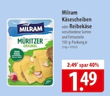 Käsescheiben oder Reibekäse bei famila Nordost im Rendsburg Prospekt für 1,49 €