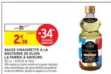 Sauce vinaigrette à la moutarde de Dijon - LA FABRIK À SAVEURS en promo chez Intermarché Hyper Sauce vinaigrette à la moutarde de Dijon - LA FABRIK À SAVEURS dans le catalogue Intermarché Hyper
