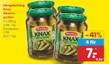 Knax Gewürzgurken im Netto Marken-Discount Prospekt Knax Gewürzgurken von Hengstenberg im aktuellen Netto Marken-Discount Prospekt für 7,00 €