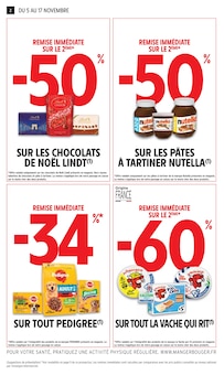 Prospectus Intermarché à Saint-Denis-des-Murs, "-60% DE REMISE IMMÉDIATE SUR LE 2ÈME SUR UNE SÉLECTION DE PRODUITS", 28 pages de promos valables du 05/11/2024 au 17/11/2024