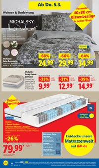 Matratze im Lidl Prospekt "LIDL LOHNT SICH" mit 71 Seiten (Halle (Saale))