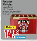 Trinkgut Burgau - Weißbier Angebot im Prospekt Weißbier bei Trinkgut im Burgau Prospekt für 14,99 €