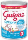Croissance en poudre des 1 an Optipro - GUIGOZ en promo chez Super U Valence à 4,09 €