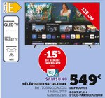 TÉLÉVISEUR 55" QLED 4K - SAMSUNG - Hyper U à Dreux TÉLÉVISEUR 55" QLED 4K - SAMSUNG en promo chez Hyper U Dreux à 549,00 €