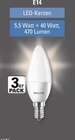 LED-Kerzen E14 im Angebot bei EDEKA in Augsburg LED-Kerzen E14 Angebote von Philips bei EDEKA Augsburg für 4,99 €