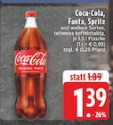Coca-Cola im Angebot bei EDEKA in Essen Coca-Cola Angebote von Coca-Cola bei EDEKA Essen für 1,39 €