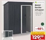 Metall Geräteschuppen im Netto Marken-Discount Prospekt Metall Geräteschuppen von JUSKYS im aktuellen Netto Marken-Discount Prospekt für 129,99 €