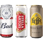 SUR TOUTES LES CANETTES 50 CL - BUD, LEFFE, STELLA ARTOIS, KWAK, TRIPEL KARMELIET, CORONA ET HOEGAARDEN en promo chez Carrefour Versailles