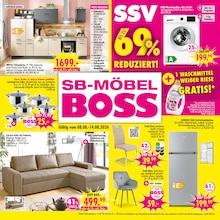 Kühlschrank im aktuellen SB Möbel Boss Prospekt (Wuppertal) Kühlschrank im SB Möbel Boss Prospekt "SSV" mit 12 Seiten (Wuppertal)