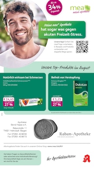mea - meine apotheke Prospekt Unsere August-Angebote mit 4 Seiten