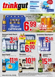 Trinkgut Prospekt für Osthofen mit 8 Seiten Trinkgut Prospekt für Osthofen: "Aktuelle Angebote", 8 Seiten, 12.05.2025 - 17.05.2025
