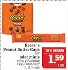 Aktuelles Peanut Butter Cups 5er oder minis Angebot bei Marktkauf in Erlangen ab 1,59 €