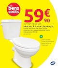 Mr.Bricolage Erstein - Promo Pack WC à poser céramique Promo Pack WC à poser céramique à 59,90 € dans le catalogue Mr.Bricolage à Erstein