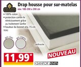 Drap housse pour sur-matelas - DREAMTEX en promo chez Norma Strasbourg à 11,99 €