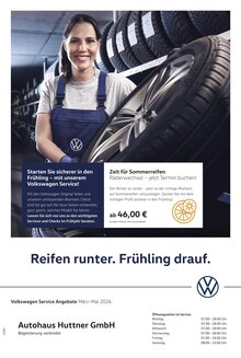 Aktueller Volkswagen Prospekt "Der Frühling startet mit Power" Aktueller Volkswagen Prospekt