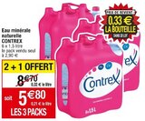 Eau minérale naturelle - CONTREX en promo chez Cora Eau minérale naturelle - CONTREX dans le catalogue Cora