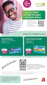 Aktueller mea - meine apotheke Prospekt (Oestrich-Winkel, 4 Seiten zum blättern mea - meine apotheke Prospekt Unsere Juni-Angebote mit 4 Seiten