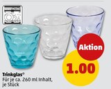 Trinkglas im Penny Prospekt Trinkglas von im aktuellen Penny Prospekt für 1,00 €