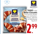 Laugen- oder Butter-Croissants Angebote von Edeka Herzstücke bei EDEKA Memmingen für 2,99 €