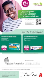mea - meine apotheke Prospekt der Woche "Unsere Juni-Angebote" Seite 1, 01.06.2026 bis 30.06.2026 für Furtwangen Aktueller mea - meine apotheke Prospekt "Unsere Juni-Angebote" Seite 1 von 4 Seiten für Furtwangen