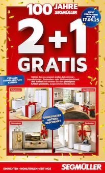 Segmüller Prospekt 2+1 gratis mit 8 Seiten