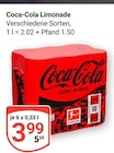 Coca-Cola Limonade im Angebot bei GLOBUS in Altenburg Coca-Cola Limonade Angebote von Coca-Cola bei GLOBUS Altenburg für 3,99 €