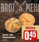 Sesam oder Mohnbrötchen im REWE Prospekt Sesam oder Mohnbrötchen von im aktuellen REWE Prospekt für 0,45 €