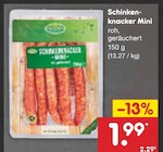 Schinkenknacker Mini bei Netto Marken-Discount im Naumburg Prospekt für 1,99 €