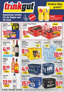 Mineralwasser im Trinkgut Prospekt "Aktuelle Angebote" mit 10 Seiten (Duisburg)