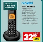 DECT-TELEFON E260 S-Voice Angebote von Alcatel bei E center Reutlingen für 22,00 €