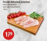 Frische Hähnchen-Schnitzel im V-Markt Prospekt zum Preis von 1,29 €